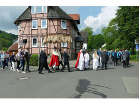 Bittprozession um den Kleinen Berg an Pfingstmontag (Foto: Karl-Franz Thiede)